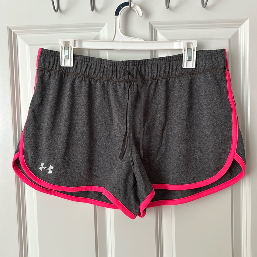 Under Armour Gray and Pink Athletic Shorts